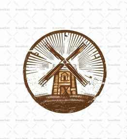 Rustikale Windmühle